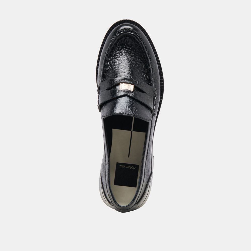 Dolce Vita Hilly Wide Women Loafers Black | US-762450PXY