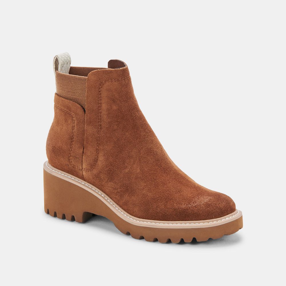 Dolce Vita Huey H2O Suede Women Boots Brown | US-274983NUJ