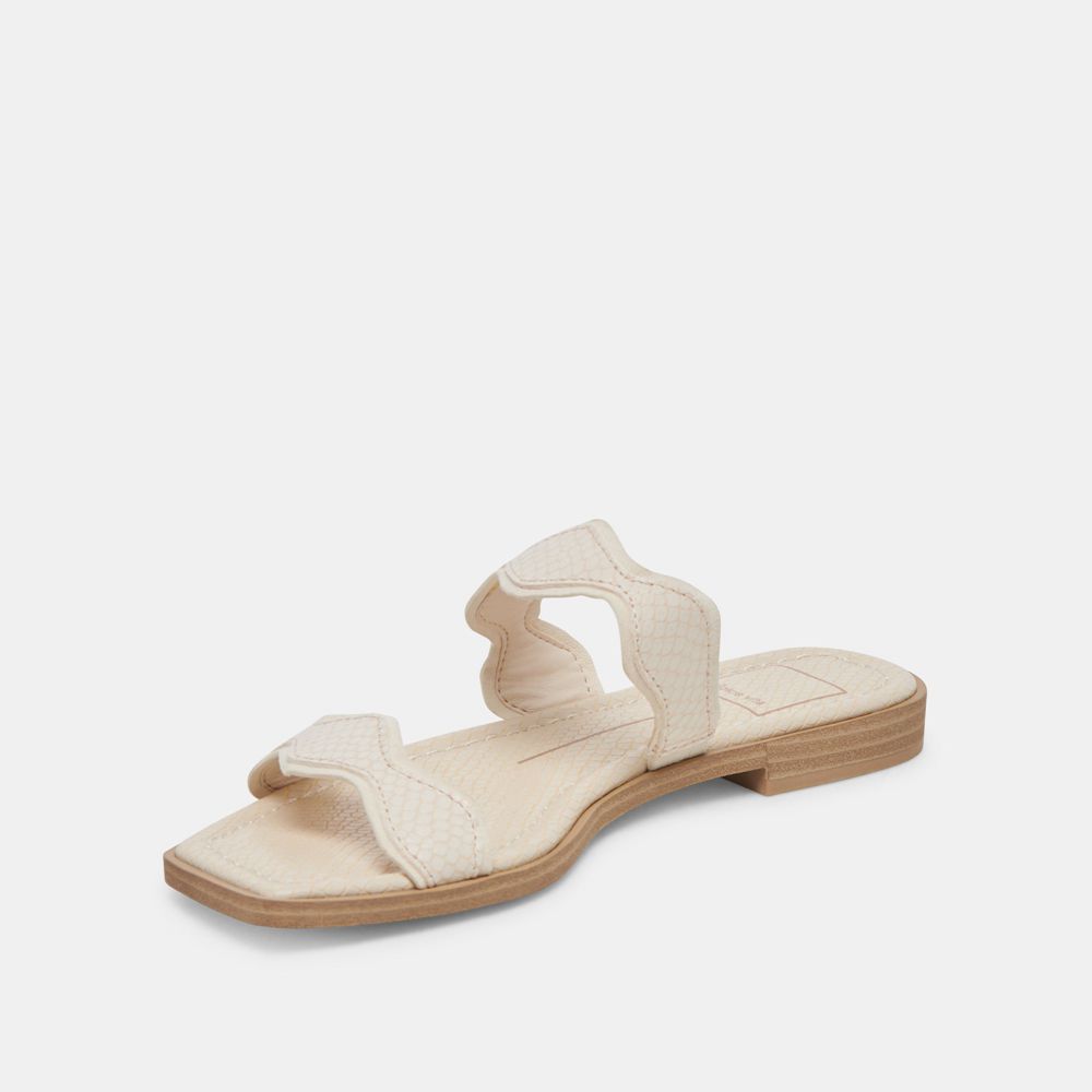 Dolce Vita Ilva Leather Women Sandals Cream | US-953814ITM