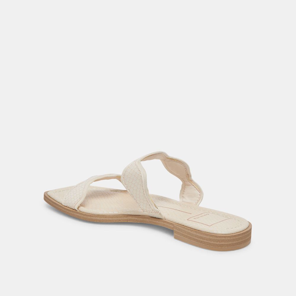 Dolce Vita Ilva Leather Women Sandals Cream | US-953814ITM