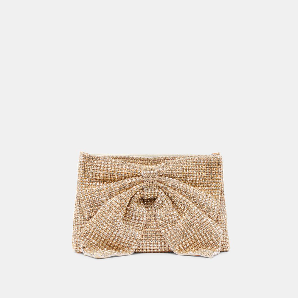 Dolce Vita Isabella Mesh Women Clutch Gold | US-870359DCF