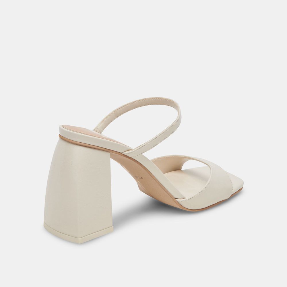 Dolce Vita Jemmy Crinkle Patent Women Heels Cream | US-531084CNV