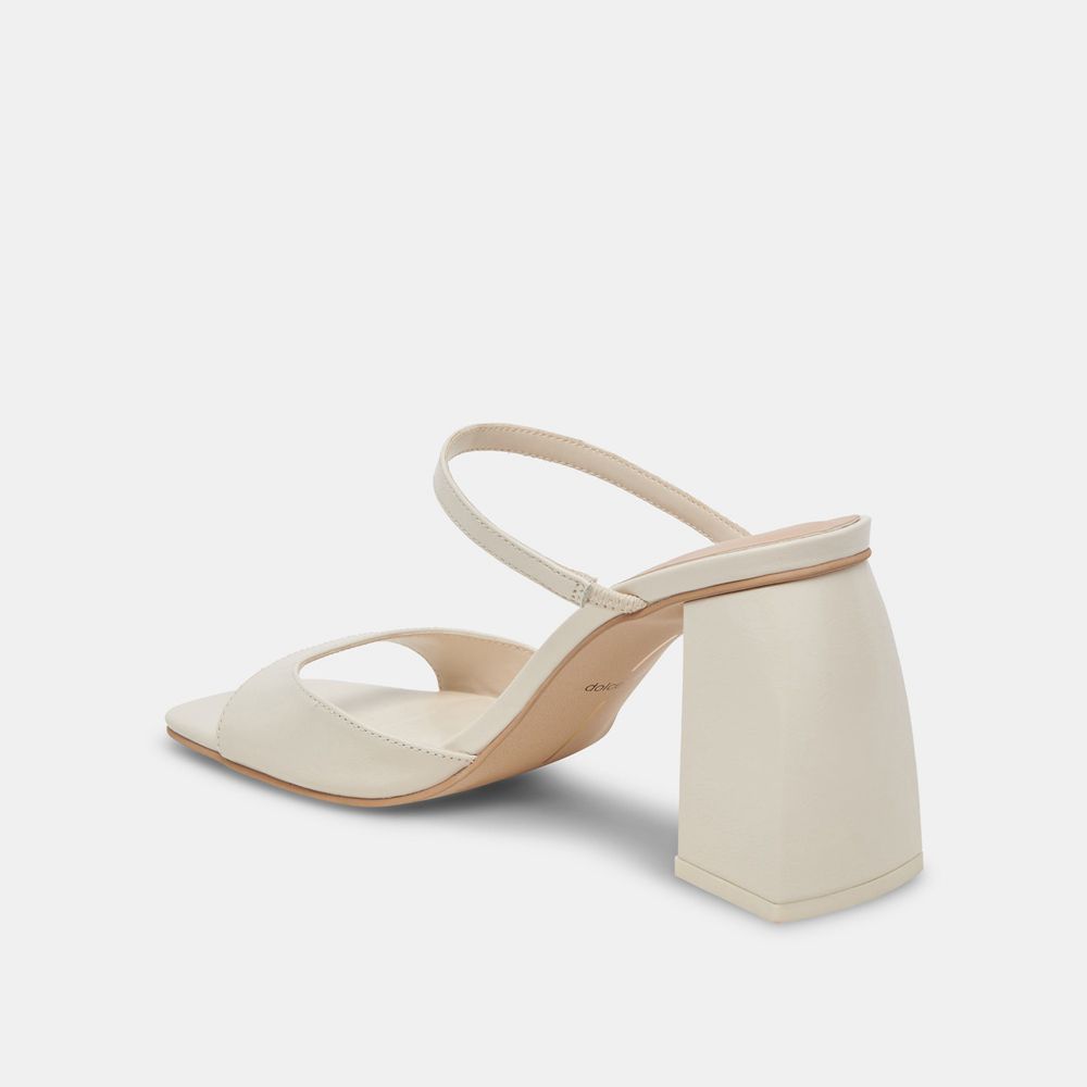 Dolce Vita Jemmy Crinkle Patent Women Heels Cream | US-531084CNV