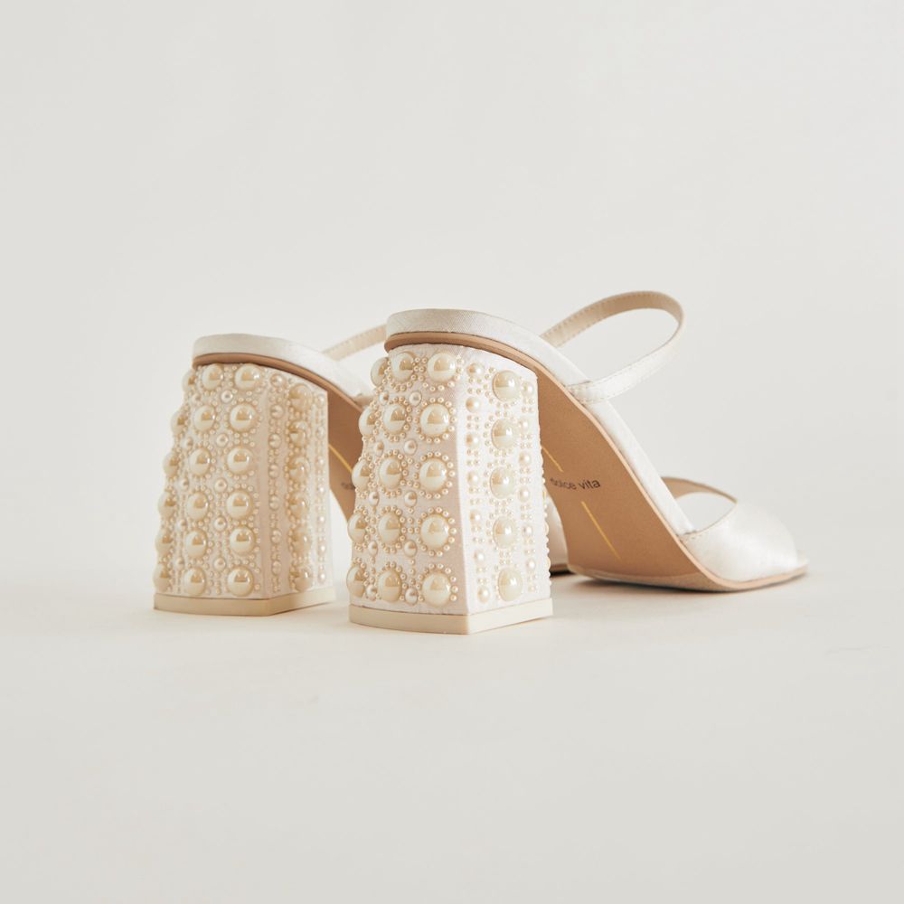 Dolce Vita Jemmy Pearl Women Heels White | US-045982ZTW