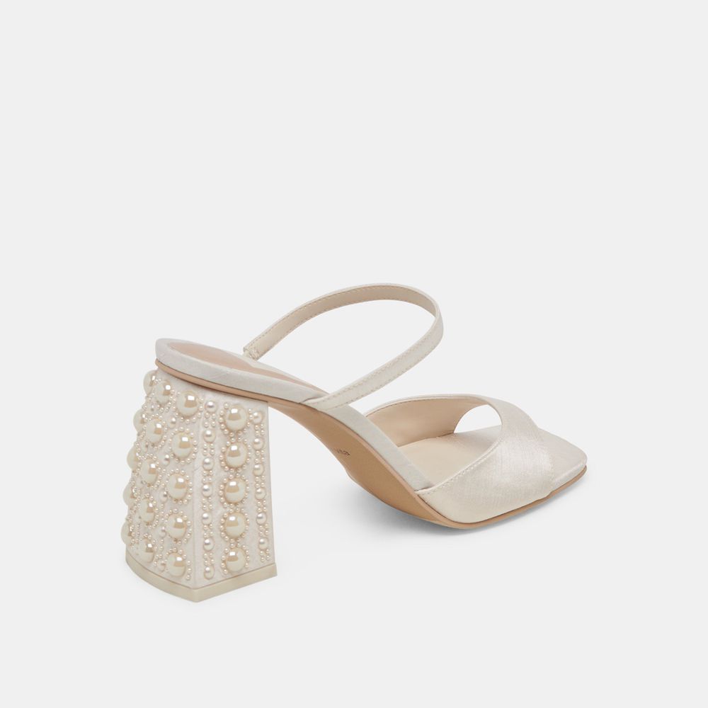 Dolce Vita Jemmy Pearl Women Heels White | US-045982ZTW