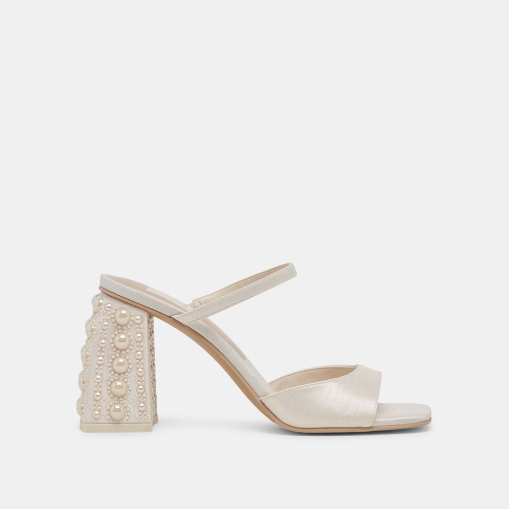 Dolce Vita Jemmy Pearl Women Heels White | US-045982ZTW