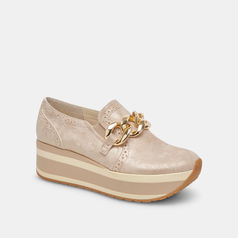 Dolce Vita Jhenee Women Sneakers Light Gold | US-469217ICJ