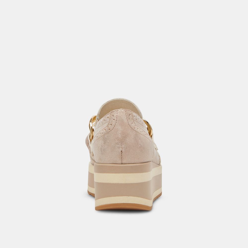 Dolce Vita Jhenee Women Sneakers Light Gold | US-469217ICJ