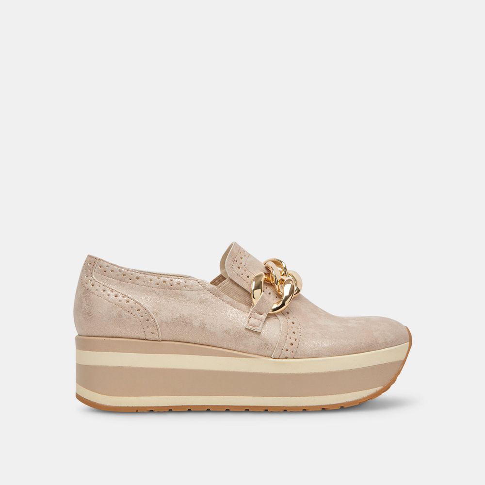 Dolce Vita Jhenee Women Sneakers Light Gold | US-469217ICJ