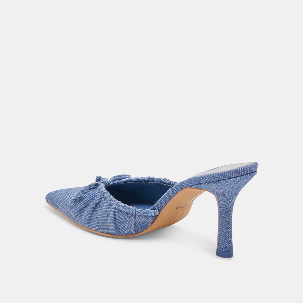 Dolce Vita Kairi Denim Women Heels Blue | US-196720QOS