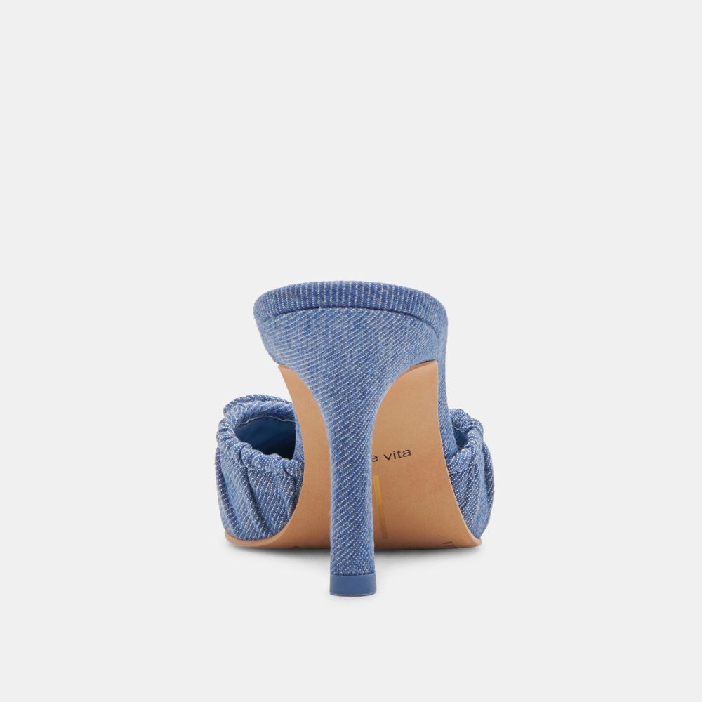 Dolce Vita Kairi Denim Women Heels Blue | US-196720QOS