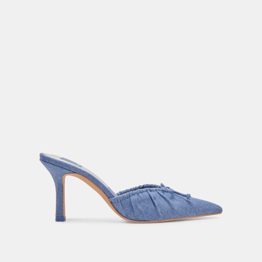 Dolce Vita Kairi Denim Women Heels Blue | US-196720QOS