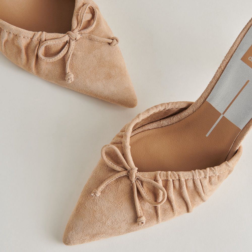 Dolce Vita Kairi Suede Women Heels Brown | US-480129FTN