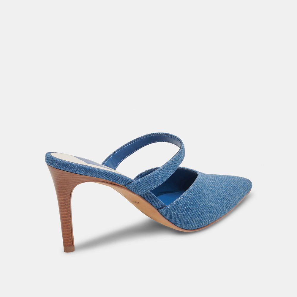 Dolce Vita Kanika Denim Women Heels Blue | US-703925DKO