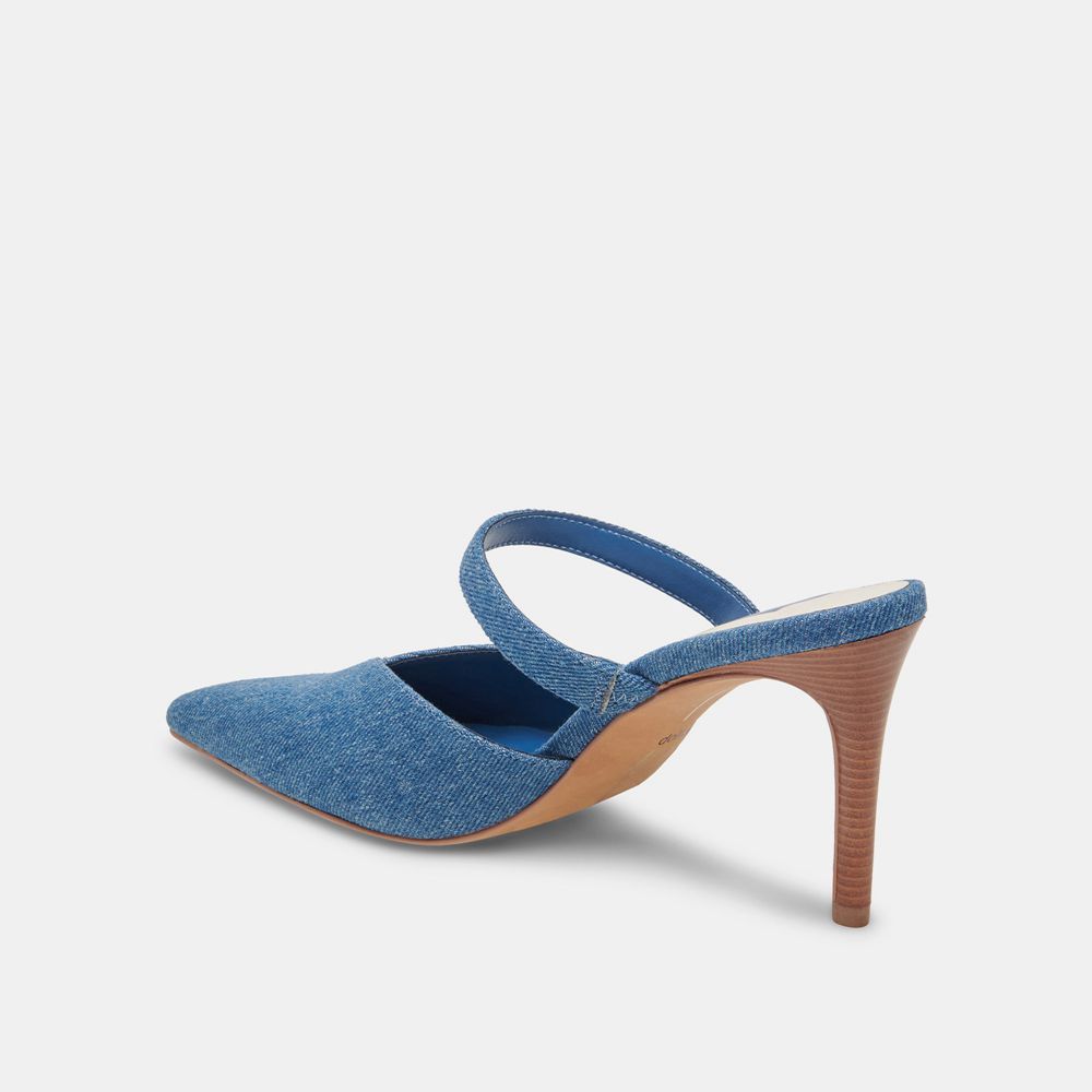 Dolce Vita Kanika Denim Women Heels Blue | US-703925DKO