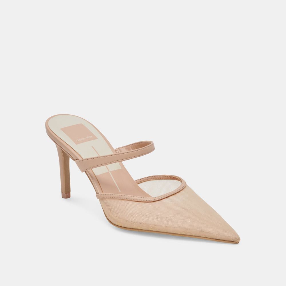 Dolce Vita Katik Mesh Women Heels Beige | US-561739OEA