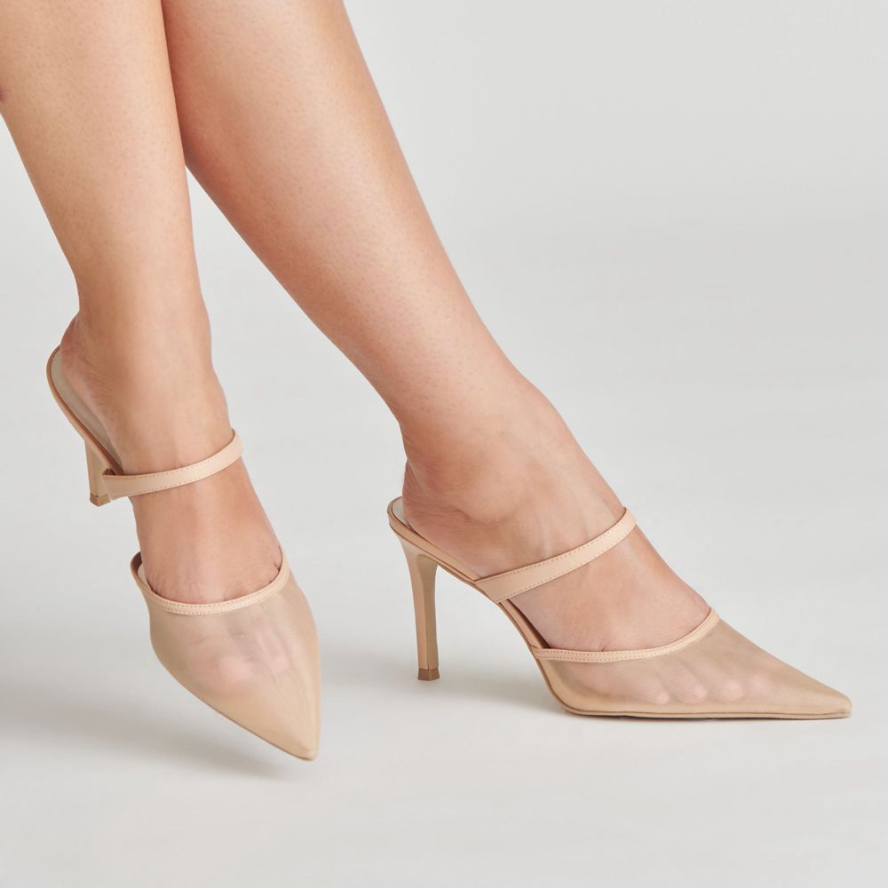 Dolce Vita Katik Mesh Women Heels Beige | US-561739OEA