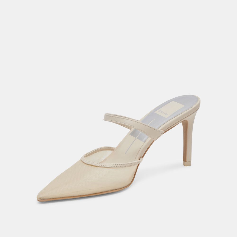 Dolce Vita Katik Mesh Women Heels Cream | US-546820BET