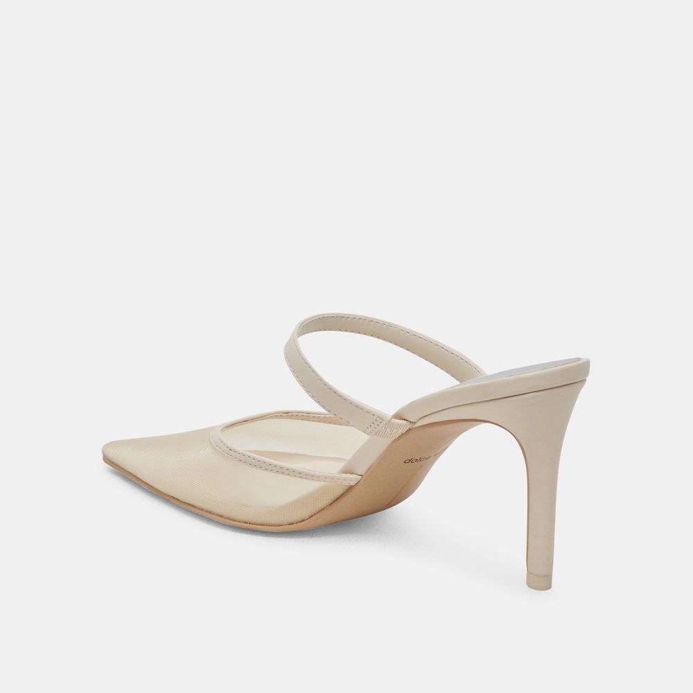 Dolce Vita Katik Mesh Women Heels Cream | US-546820BET