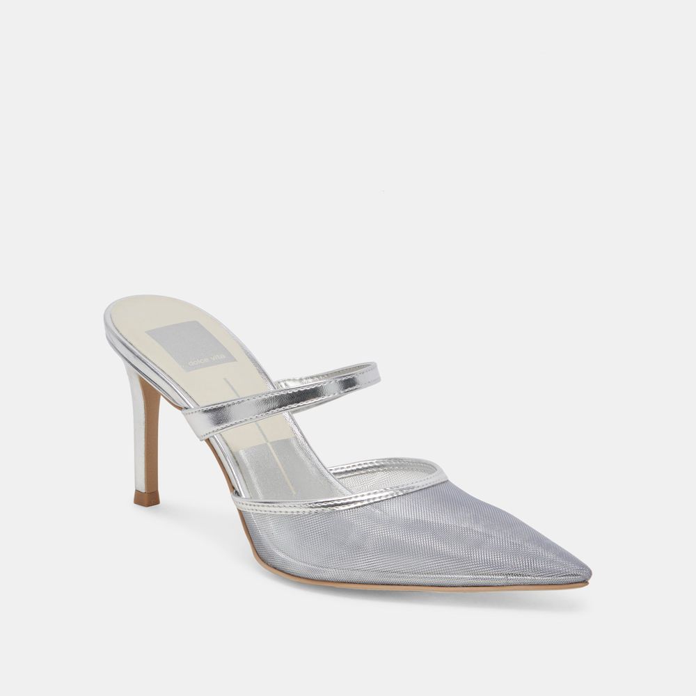 Dolce Vita Katik Mesh Women Heels Silver | US-924871BVX