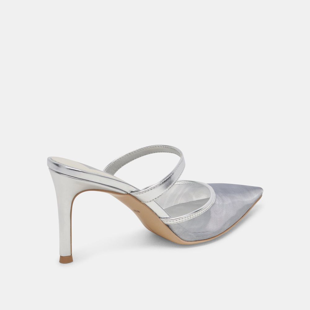 Dolce Vita Katik Mesh Women Heels Silver | US-924871BVX