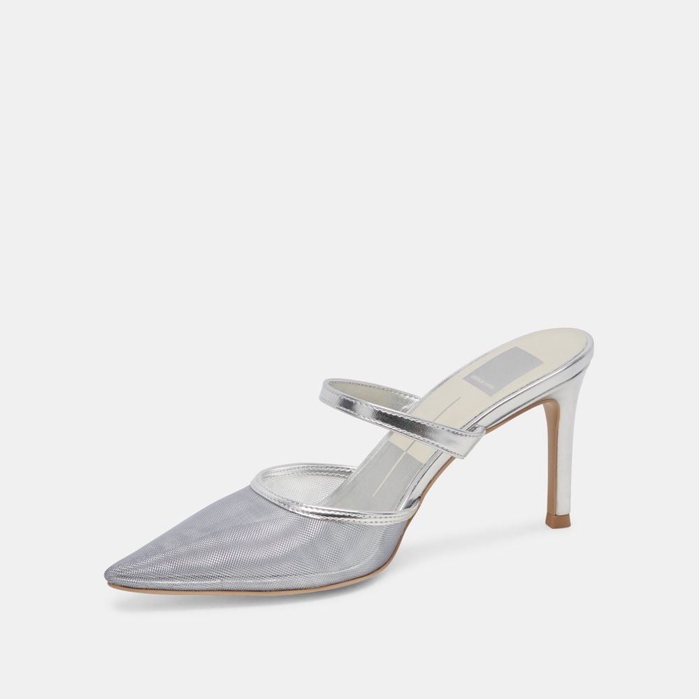 Dolce Vita Katik Mesh Women Heels Silver | US-924871BVX