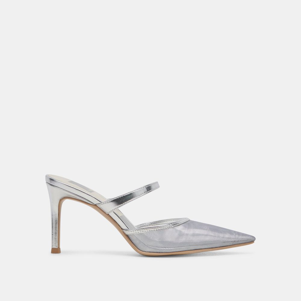 Dolce Vita Katik Mesh Women Heels Silver | US-924871BVX