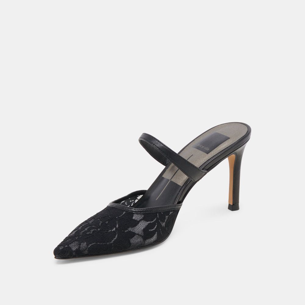 Dolce Vita Katik Wide Women Heels Black | US-568021PNQ