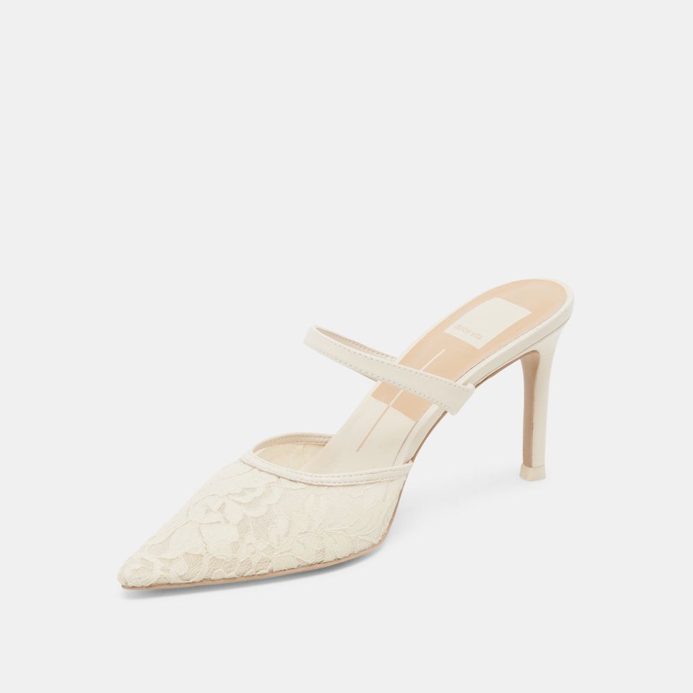 Dolce Vita Katik Wide Women Heels White | US-041375UBL