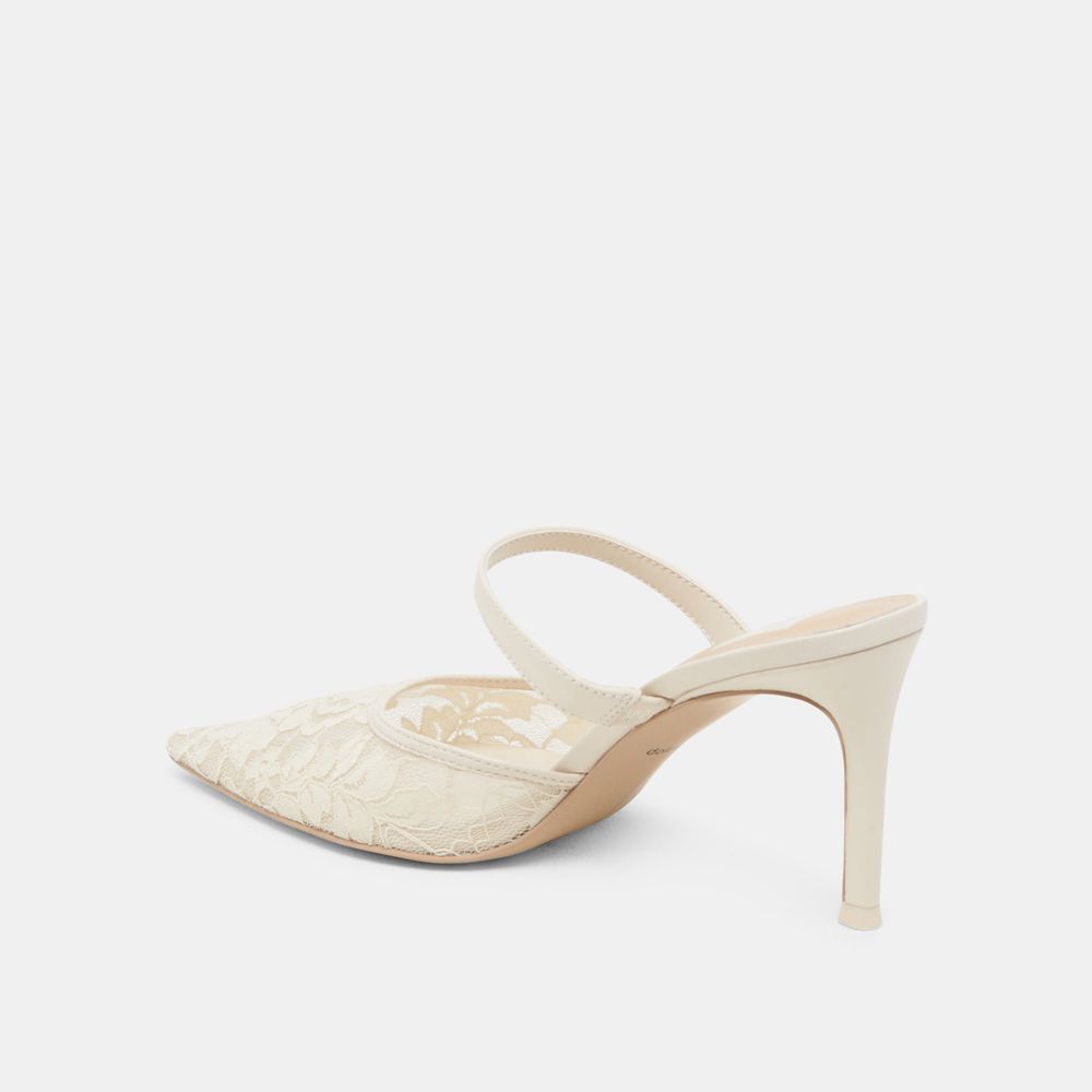 Dolce Vita Katik Wide Women Heels White | US-041375UBL