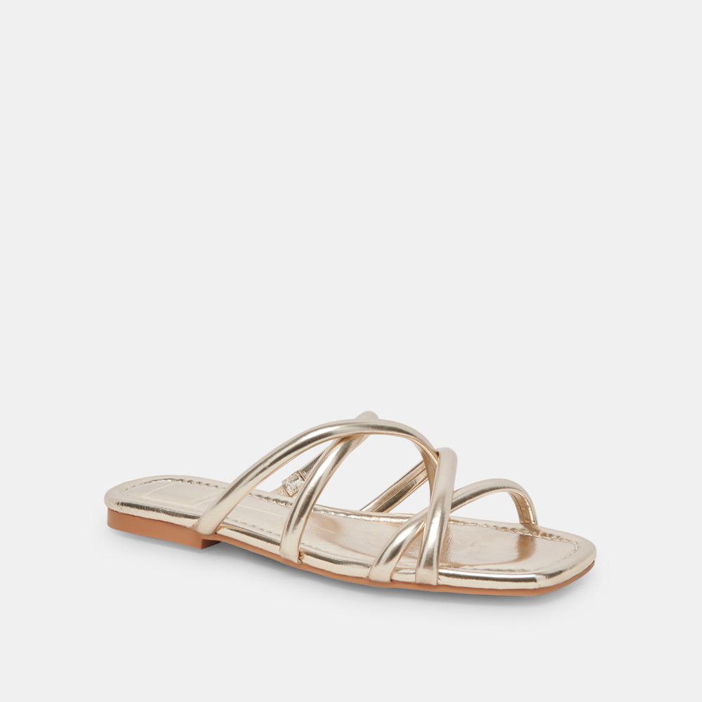 Dolce Vita Lanza Women Sandals Light Gold | US-651874IVH