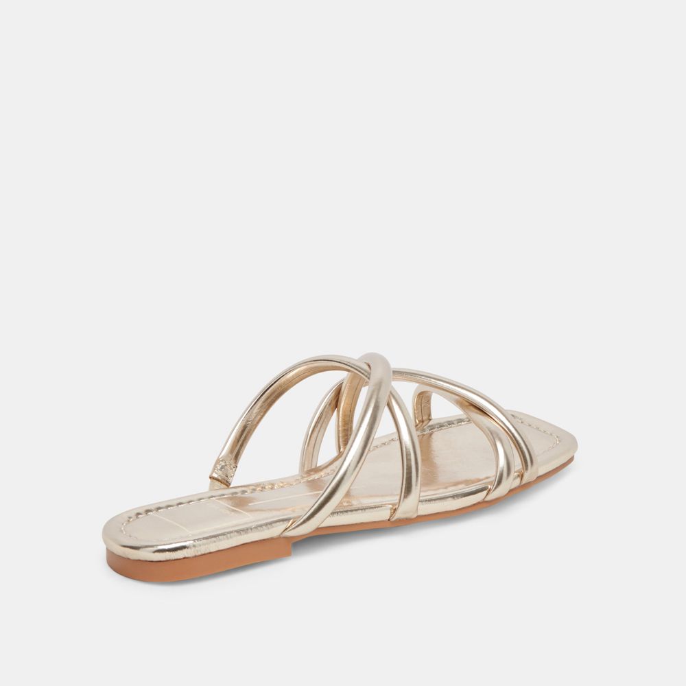 Dolce Vita Lanza Women Sandals Light Gold | US-651874IVH