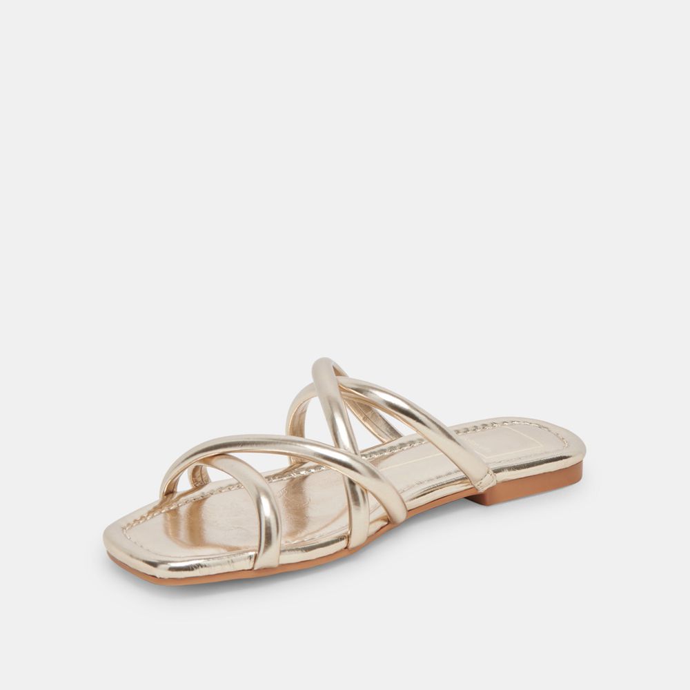 Dolce Vita Lanza Women Sandals Light Gold | US-651874IVH