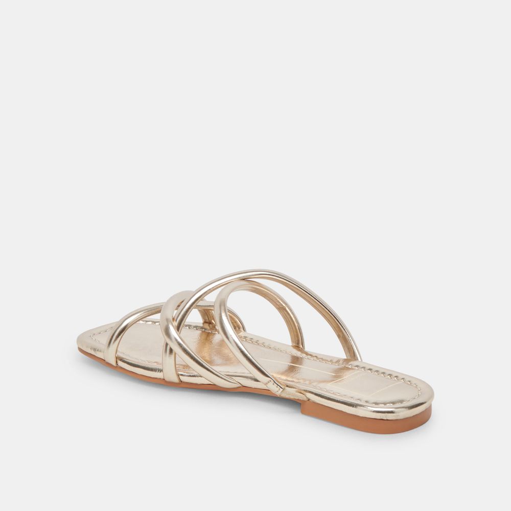 Dolce Vita Lanza Women Sandals Light Gold | US-651874IVH