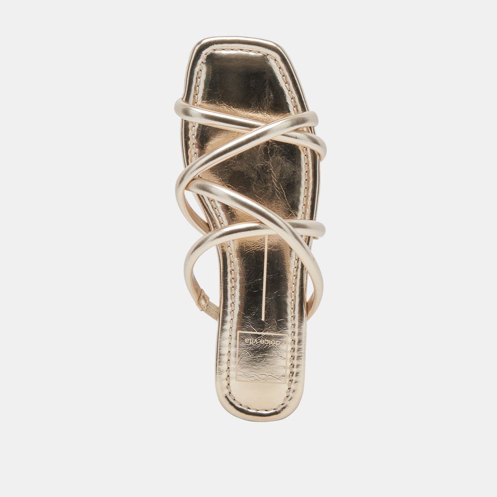 Dolce Vita Lanza Women Sandals Light Gold | US-651874IVH