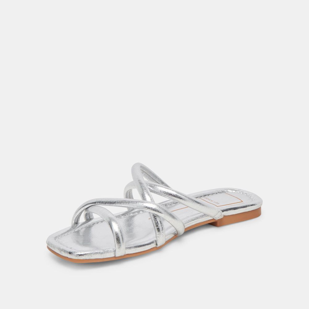 Dolce Vita Lanza Women Sandals Silver | US-832015BSE