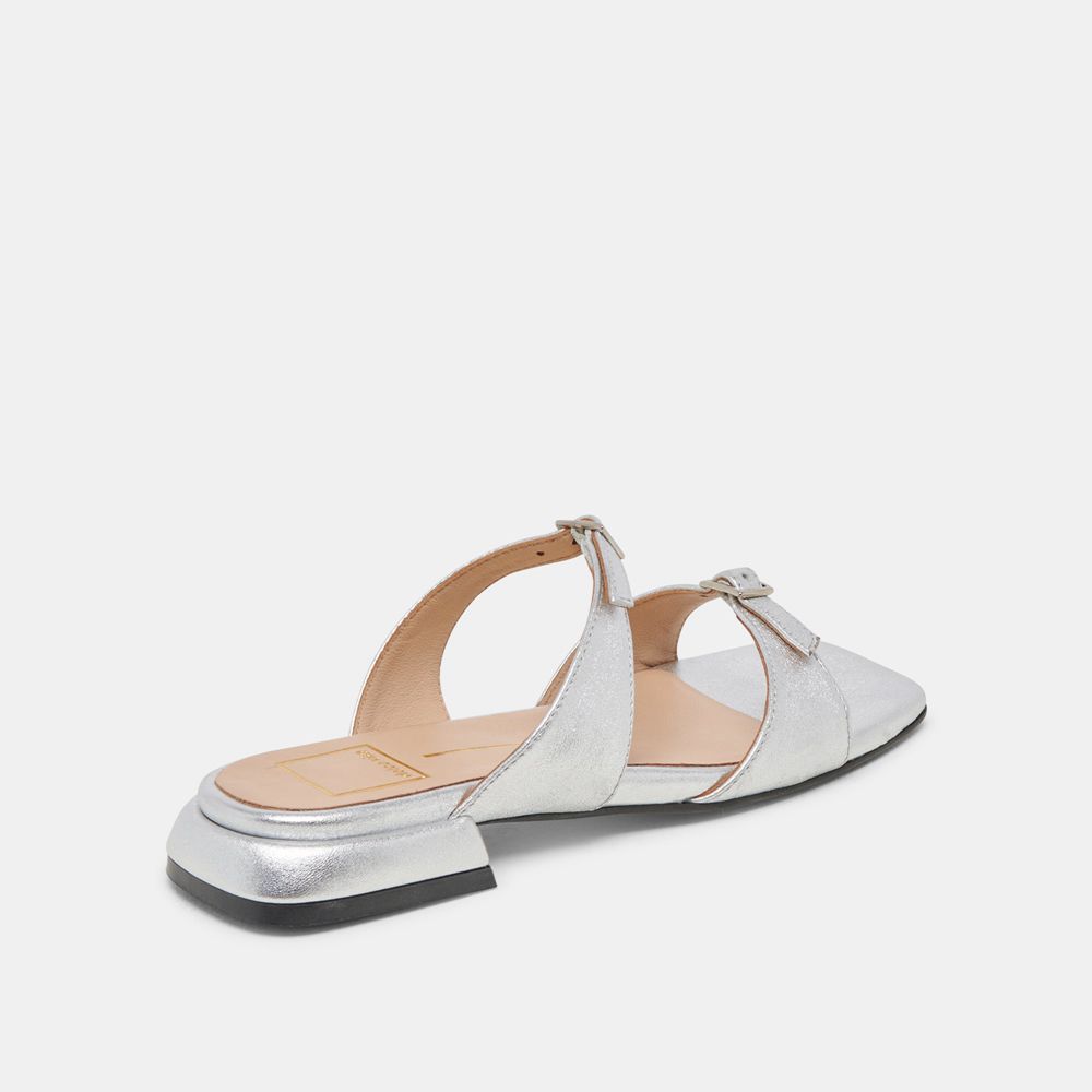 Dolce Vita Lavern Leather Women Sandals Silver | US-410279IJF