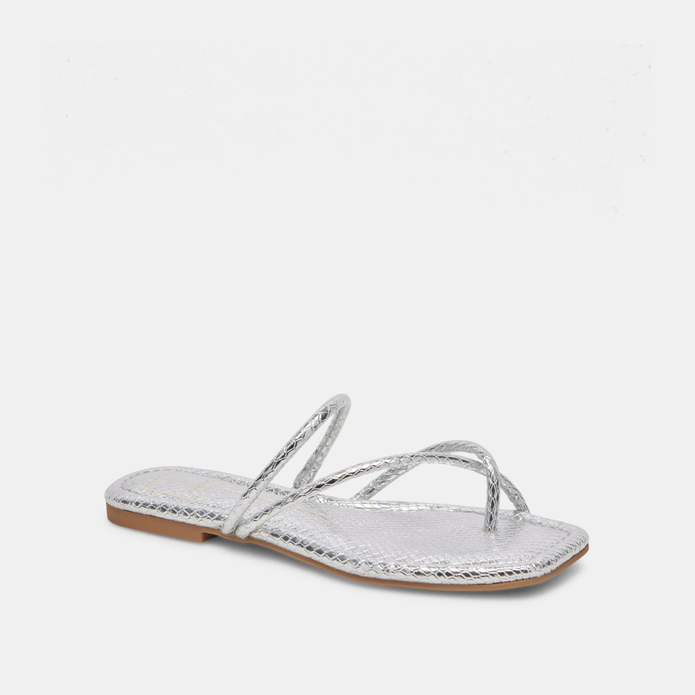 Dolce Vita Leanna Women Sandals Silver | US-870364OFU