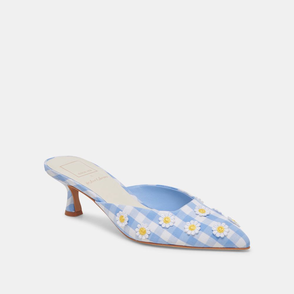 Dolce Vita Lilou Women Heels White / Blue | US-638749CRT