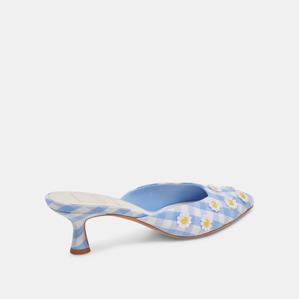 Dolce Vita Lilou Women Heels White / Blue | US-638749CRT