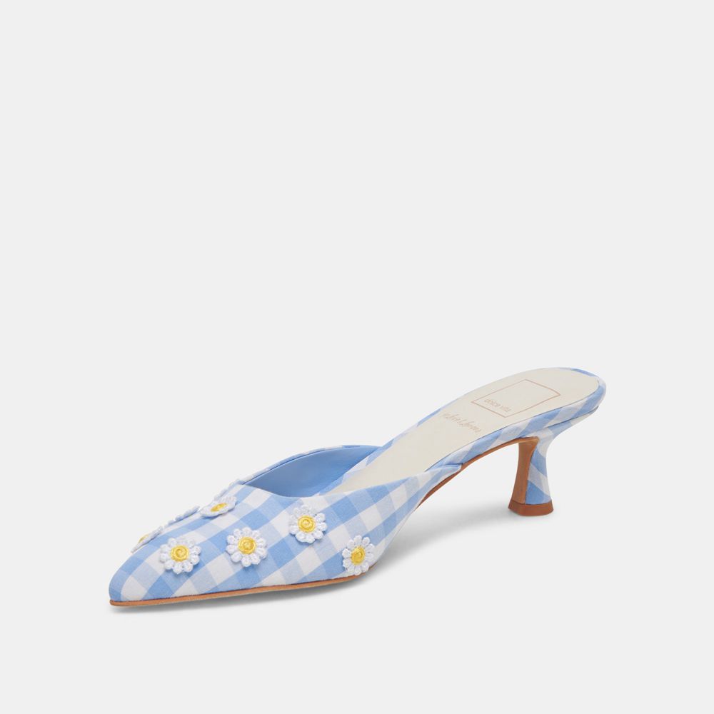 Dolce Vita Lilou Women Heels White / Blue | US-638749CRT