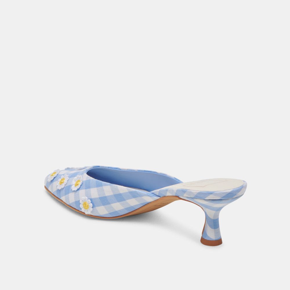 Dolce Vita Lilou Women Heels White / Blue | US-638749CRT