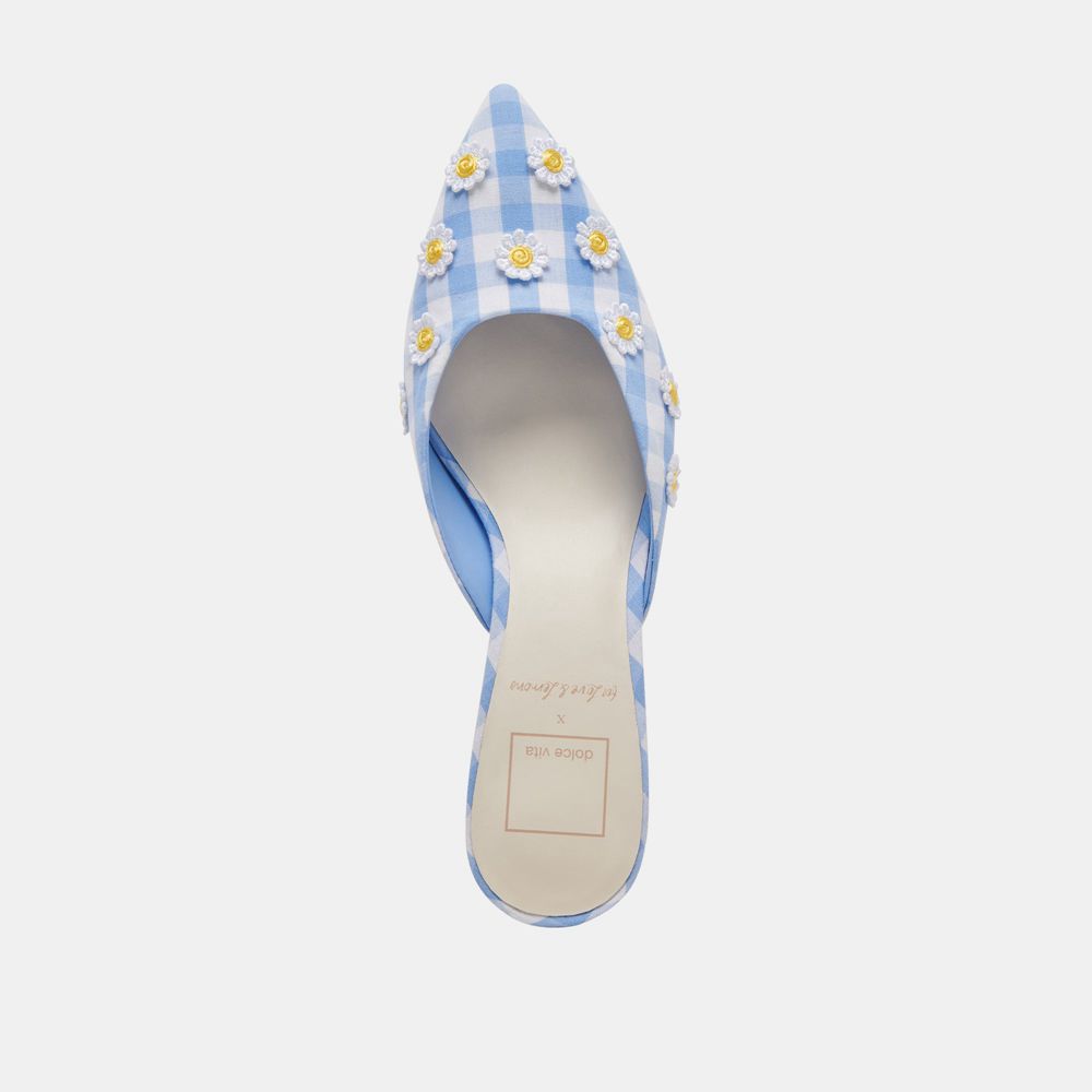 Dolce Vita Lilou Women Heels White / Blue | US-638749CRT