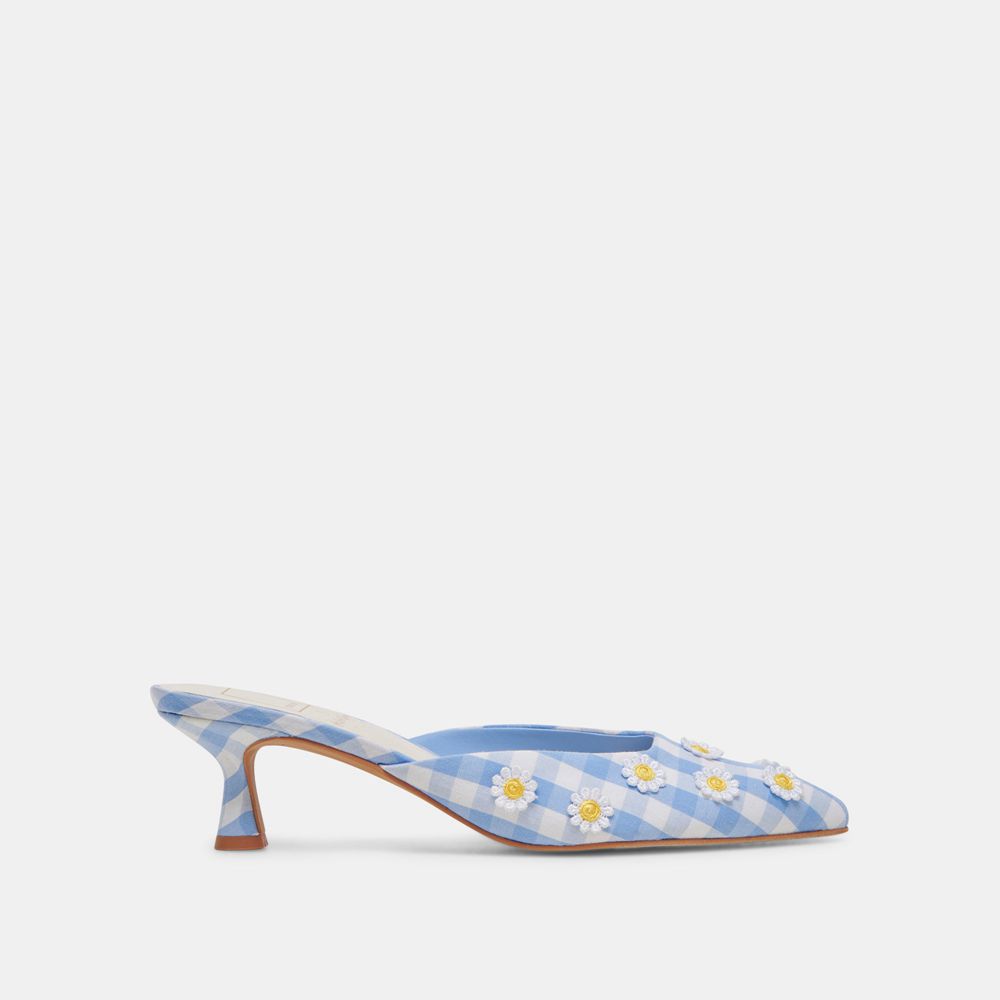 Dolce Vita Lilou Women Heels White / Blue | US-638749CRT