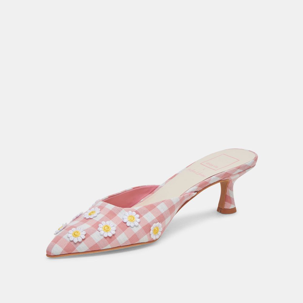 Dolce Vita Lilou Women Heels White / Pink | US-694380WZX