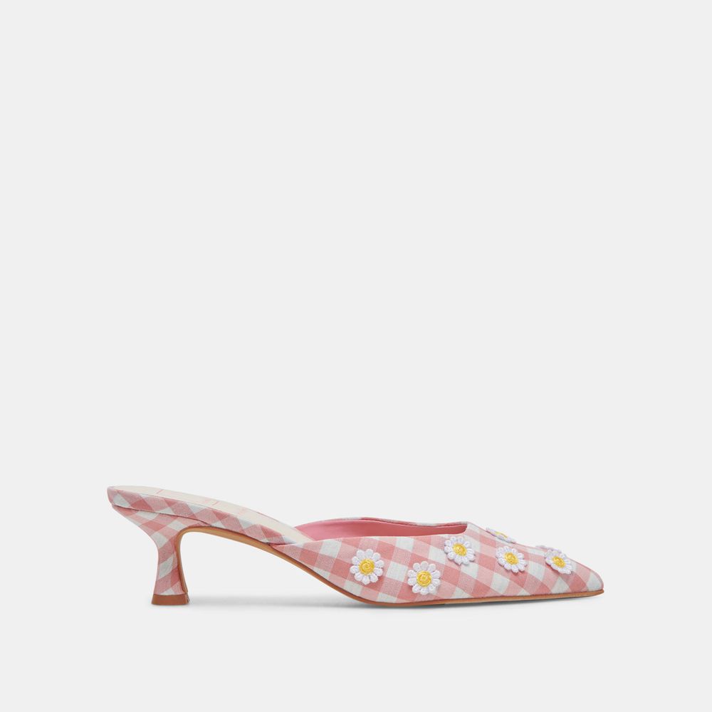 Dolce Vita Lilou Women Heels White / Pink | US-694380WZX