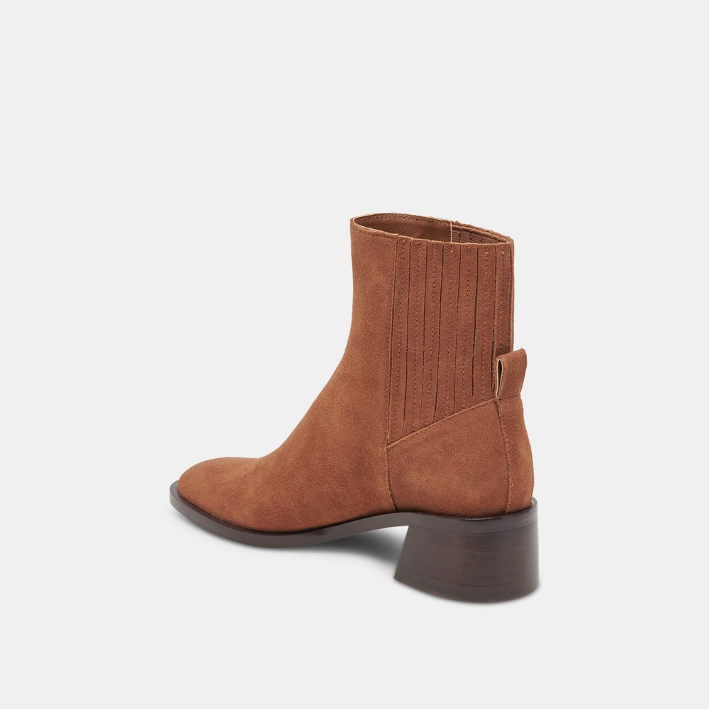 Dolce Vita Linny H2O Suede Women Boots Brown | US-053647UHF