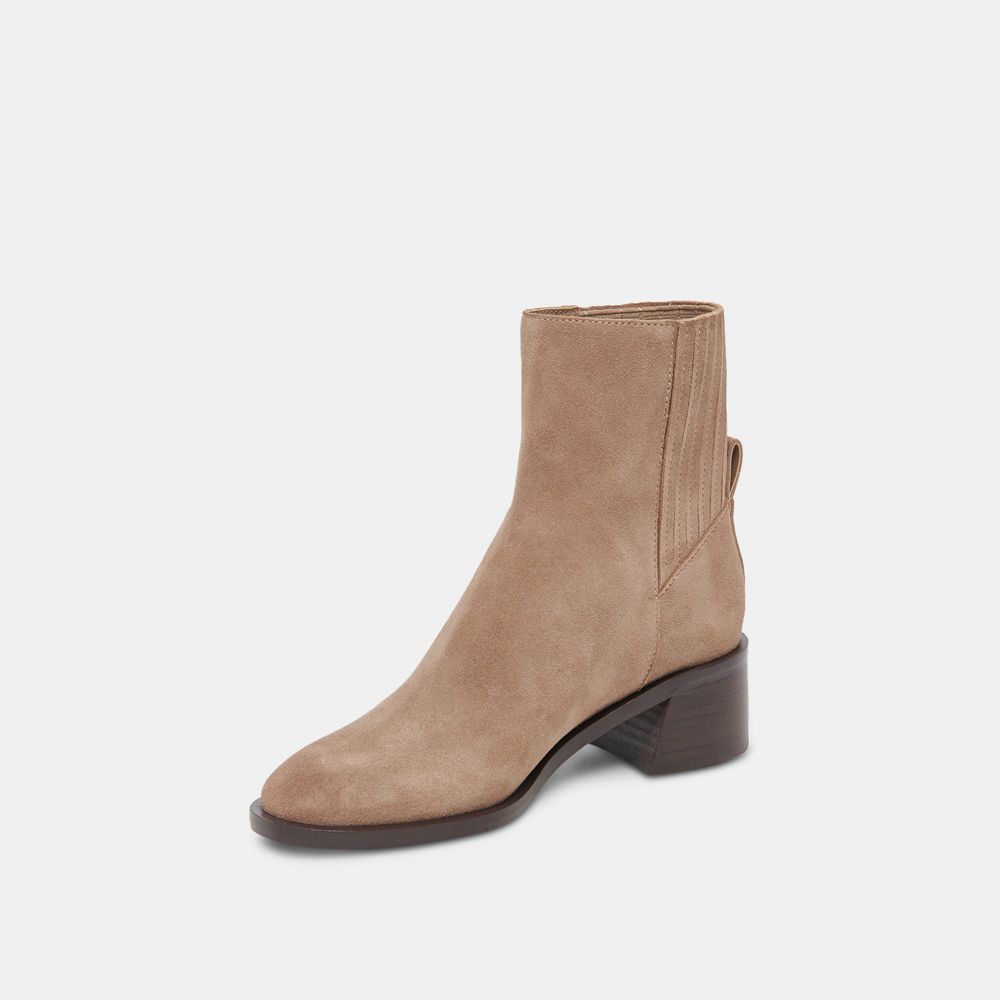 Dolce Vita Linny H2O Suede Women Boots Beige | US-517396LQO