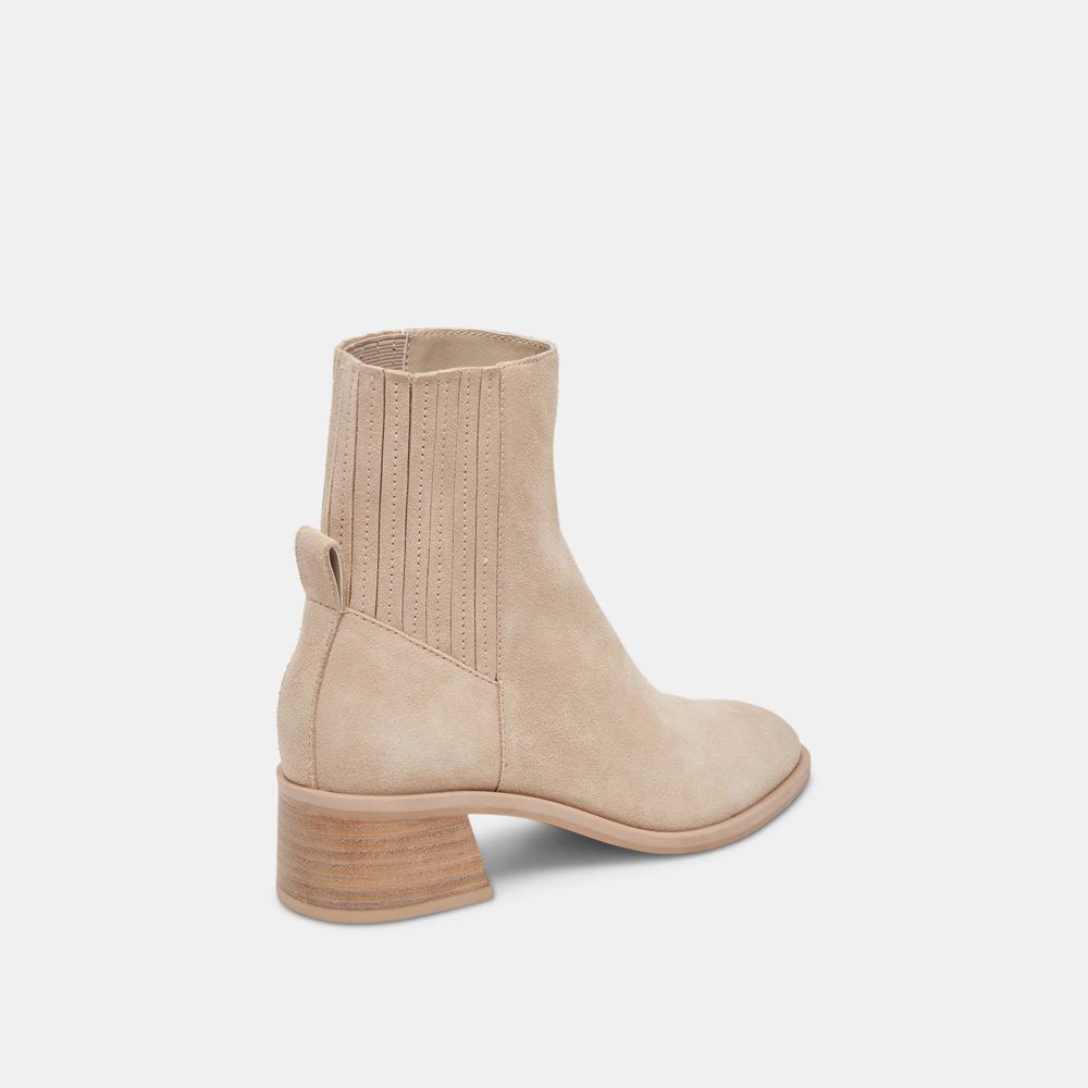 Dolce Vita Linny H2O Suede Women Boots Beige | US-837509JTN