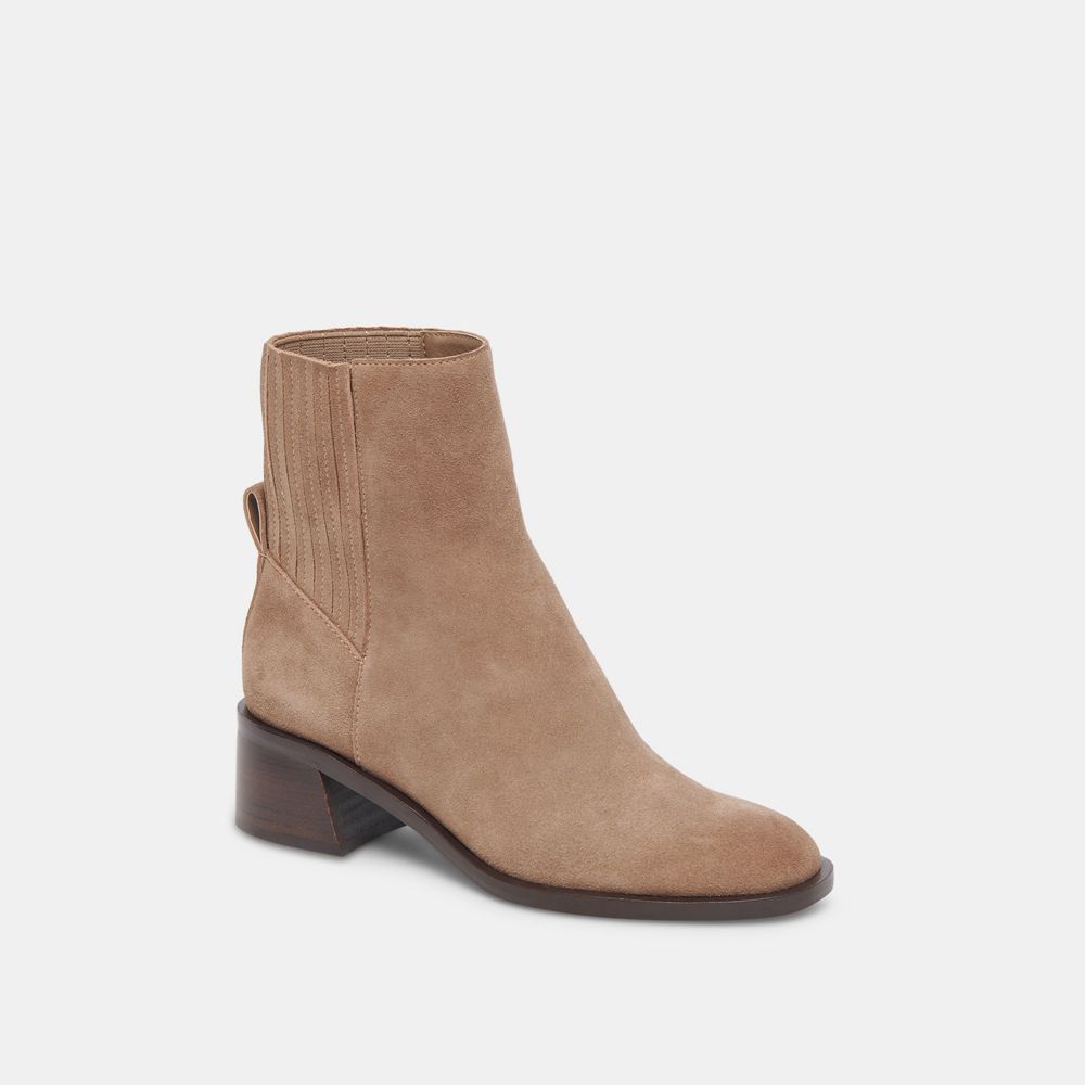 Dolce Vita Linny H2O Wide Suede Women Boots Beige | US-047815NOL